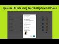 How to Update or Edit Data using Dialogify with PHP Ajax