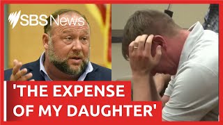 Sandy Hook families in tears as Alex Jones ordered to pay a billion dollars in damages | SBS News