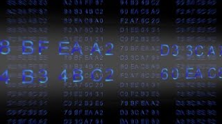 Hexadecimal Code - Data flow - blue