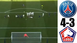 😍Le Coup franc Sublime de Messi vs Losc Lille | PSG 4-3 LOSC