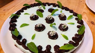 Cheesecake after eight  menta e cioccolato ￼