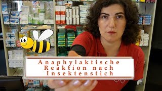 Anaphylaktische Reaktion nach Insektenstich