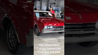 1967 Oldsmobile Cutlass Convertible Final Bid $25,000