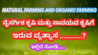 KRUSHI SAMAYA|ನೈಸರ್ಗಿಕ ಕೃಷಿ ಮತ್ತು ಸಾವಯವ ಕೃಷಿಗೆ ಇರುವ ವ್ಯತ್ಯಾಸ?