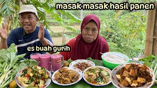 Kembali Masak Di Sawah, Panen Sayuran Langsung Kita Masak