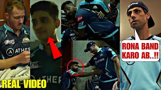 Hardik , shubman Gill , Miller and GT team Crying in Dressing Room after loosing Final against CSK