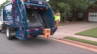 Trash company hires contractors to help with pick-up