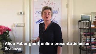 Alice Faber verzint een alternatief om les te geven in presentatie vaardigheden