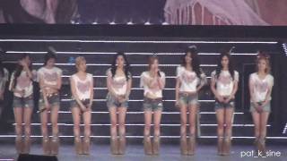 [Fancam] 120212 SNSD Ending + Thank you Girls' Generation Tour in Bangkok (JeTi TaeNy)