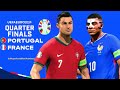 EA FC 24 - Portugal vs. France - Ronaldo Mbappe Kante - UEFA Euro 2024 Quarterfinal | PS5 | 4K HDR