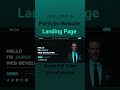 Portfolio Website Using HTML & CSS | Step by Step Tutorial | Fast Code