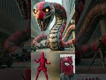 superheroes but giant snake robot 😱💥 marvel u0026 dc all characters marvel avengers shorts robot