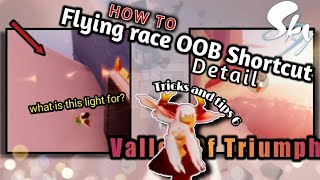 How to Flying Race OOB shortcut detail Valley of Triumph | Sky CotL | Sandwichies Ch