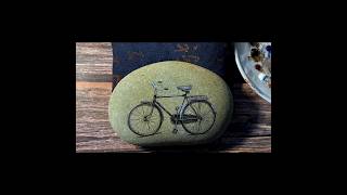 Cycle Stone Painting| Uj Short Drawing #shorts #short#youtubeshorts #youtube