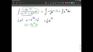 u substitution method evaluate indefinite integral rational function e^ power calculus