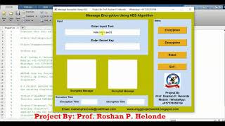 Message Encryption Using AES Algorithm Matlab Project Source Code | AES Data Encryption Decryption