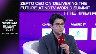 NDTV World Summit 2024 | Zepto CEO On 'Delivering The Future' At NDTV World Summit