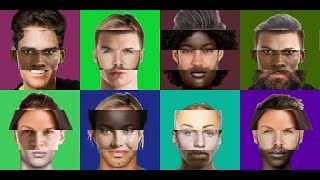 Python. Generate mosaic faces