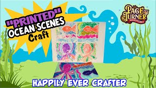 Page Turner Adventures: Easy Printed Ocean Scenes | Fun Kids Craft!🐟
