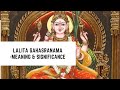 Lalita Sahasranama - Meaning and Significance