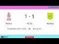 matthis abline goal stade reims vs nantes fc 1 2 goals results and extended highlights 2025