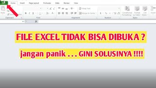 CARA MENGATASI FILE EXCEL YANG TIDAK BISA DIBUKA