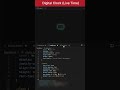 Digital Clock (Live Time) | HTML CSS JavaScript