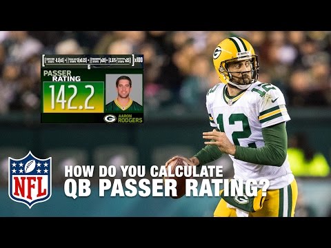 How are QB passing yards calculated?