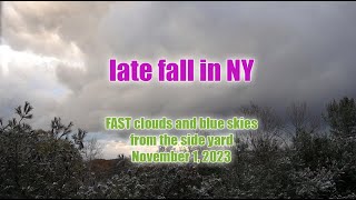 TIME LAPSE ► storm clouds until sunset ► filmed November 1, 2023 ► with music