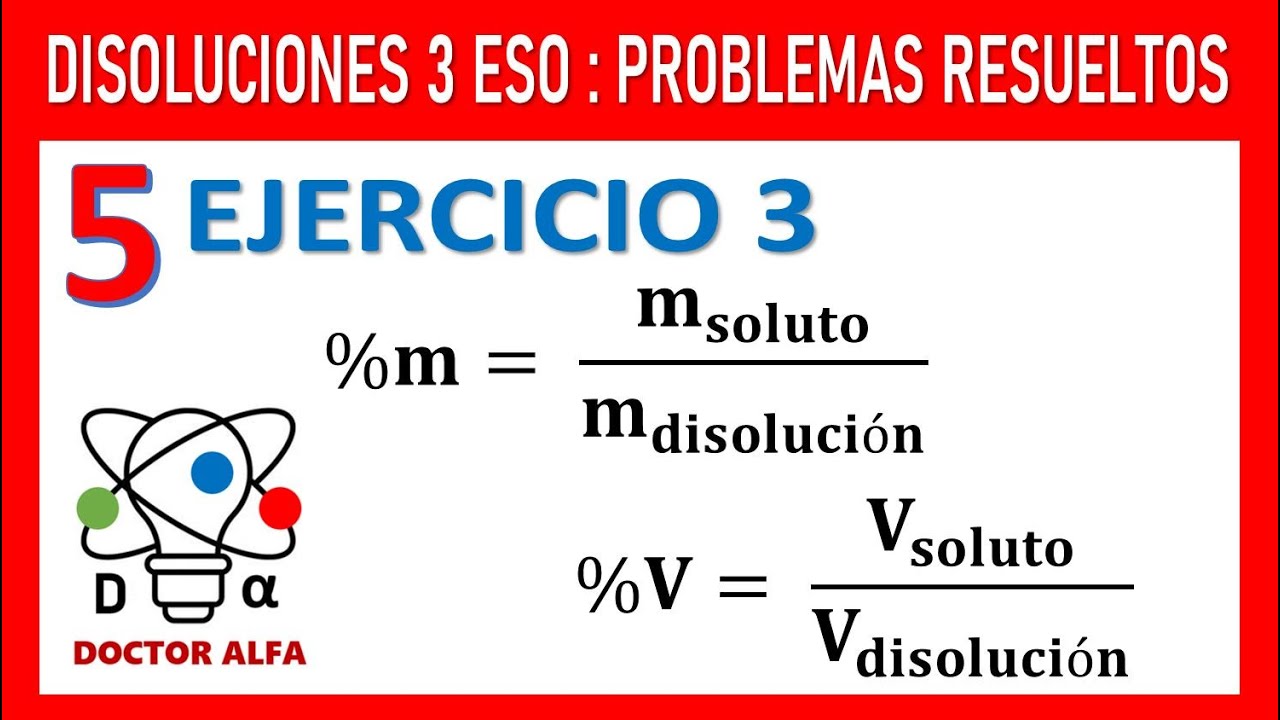 5️⃣CURSO DISOLUCIONES 3ESO [EJERCICIOS RESUELTOS] 🧪 EJ3: Añadimos 20mL ...