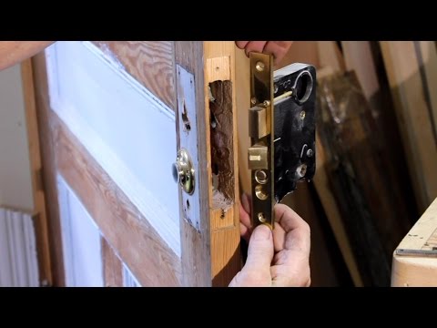 How To Remove a Mortise Cylinder Lock Set From an Entrance Door How To Remove a Mortise Cylinder Lock Set From an Entrance Door
