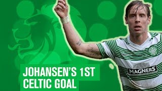 Stefan Johansen scores first ever Celtic goal!