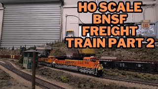 HO Scale BNSF Freight Train Part 2