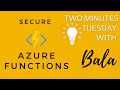 Secure Azure Functions