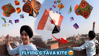 FLYING BIG KITES 😍6 TAVA [] PATANG BAZZI IN AMRITSAR 🔥