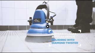 How To Polish Marble Floors : Polishing with Diamond Twister \u0026 MotorScrubber