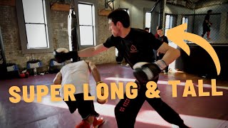 Sparring SUPER LONG TALL JKD Fighter (Breakdown)