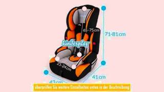 Kinderautositz Autokindersitz 936 kg FARBWAHL Autositz Kindersitz Gruppe 1 2 3 NEU KP0035