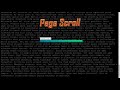 Page Scrolling Progress Indicator | HTML CSS JS