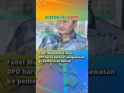 Fadel Muhammad Sebut DPD Harus Perkuat Pengawasan Ke Pemerintah Daerah ...