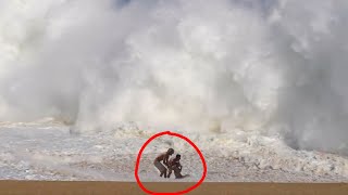 *FREAK WAVES* Woman Nearly Dies In MASSIVE Waves (Cabo Mexico)