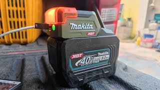 Makita 40Vmax Light and USB Adaptor