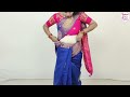 बॉडी फिटिंग कॉटन साड़ी पहनने का सही और आसान तरीका how to drape cotton saree saree draping