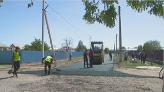 Сельчане дождались ремонта дорог в Туркестанской области