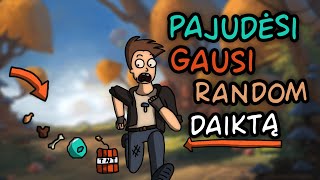 MINECRAFT KURIAME PAJUDI GAUNI RANDOM DAIKTĄ!