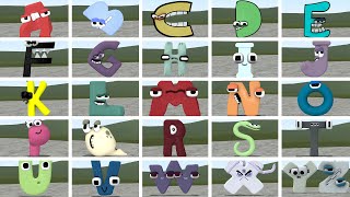 EVERY SINGLE ALPHABET LORE FAMILY In Garry's Mod?! (and Playing as Them?!)