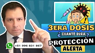 ALERTA ⚠️ INVESTIGACIÓN REVELA "TIEMPO DE PROTECCIÓN" DE 3ERA DOSIS DE VACUNA CONTRA COVID-19
