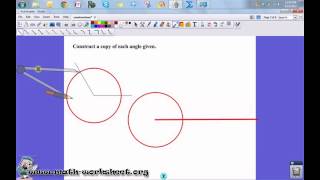 Geometry - Constructions - Angle constructions - Easy