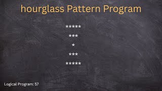 Sandglass star pattern using java, hourglass star pattern using java, pattern programs