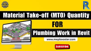 Material Take Off Quantity for Plumbing Work in Revit | Step-by-Step BIM Method
